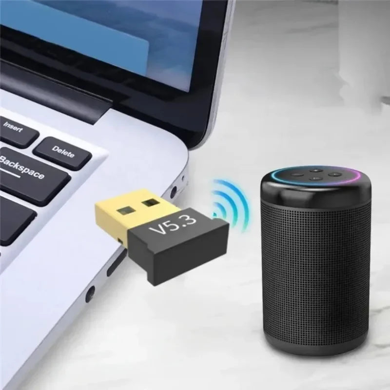 USB Bluetooth Adapter Wireless Bluetooth Adapter 5.3/5.1/5.0 for PC Laptop Wireless Speaker Audio Receiver USB Transmitter
